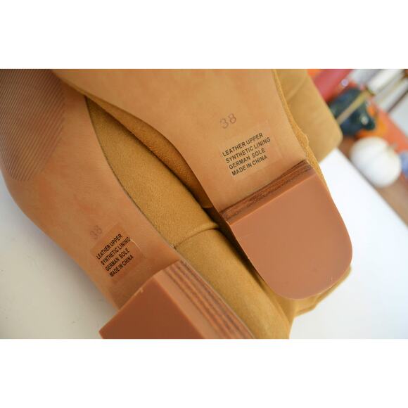 Anthropologie Silent D Bianca Boots Suede Size 38 - Picture 7 of 8